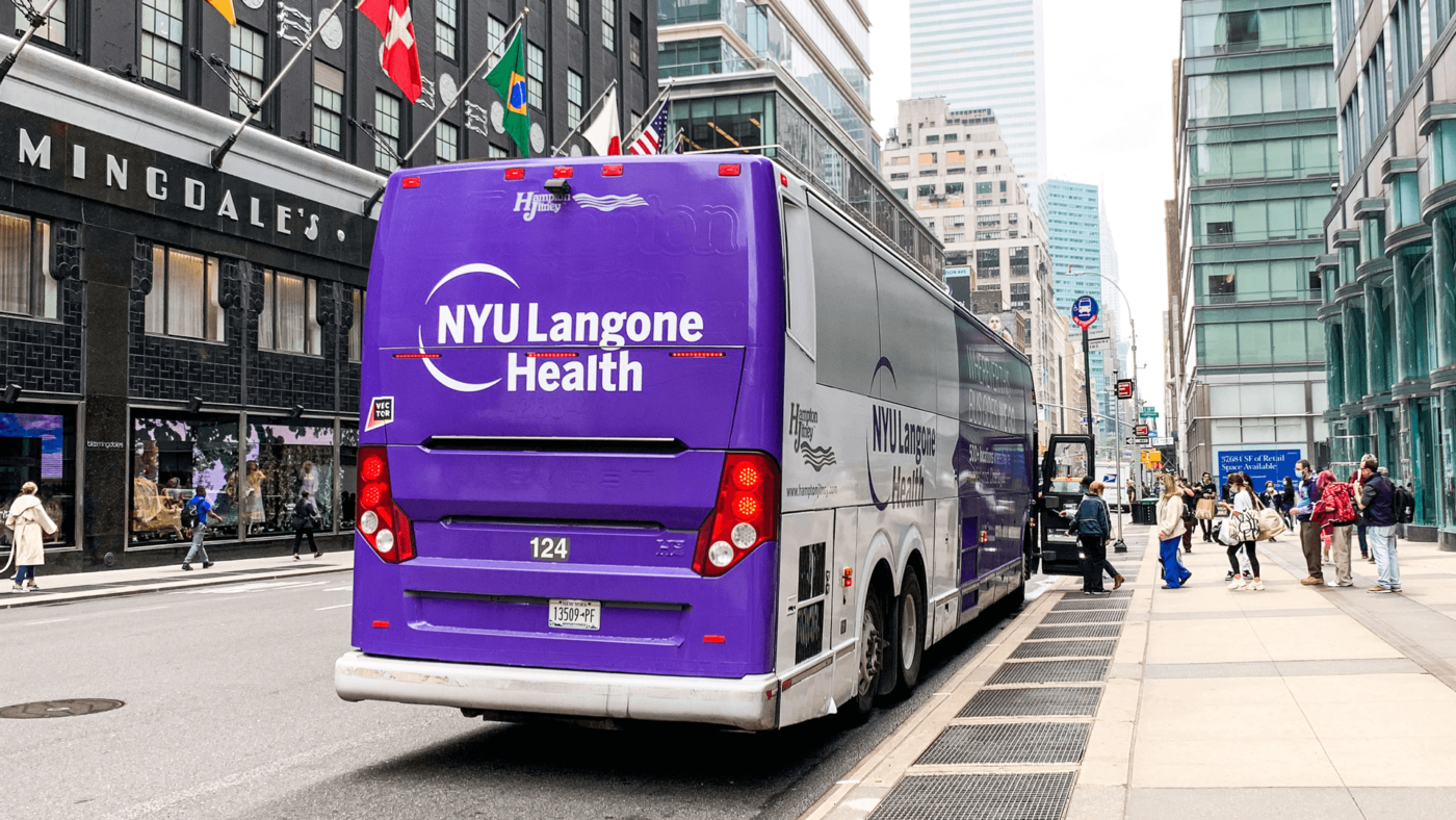 Health Hospitals Outofhome Vehicle Wrap Bus Nyu Langone 1